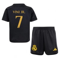 Dječji Nogometni Dres Real Madrid Vinicius Junior #7 Rezervni 2023-24 Kratak Rukav (+ Kratke hlače)